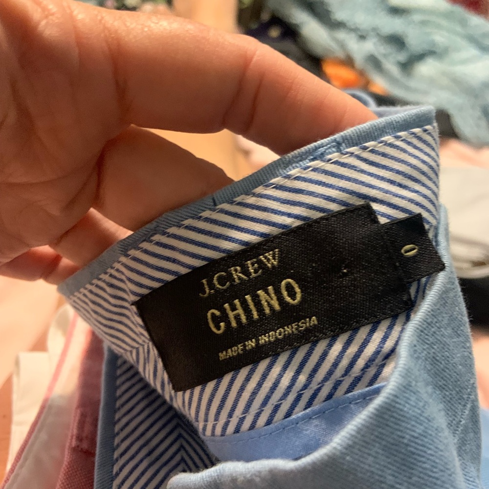 Chino j crew shorts